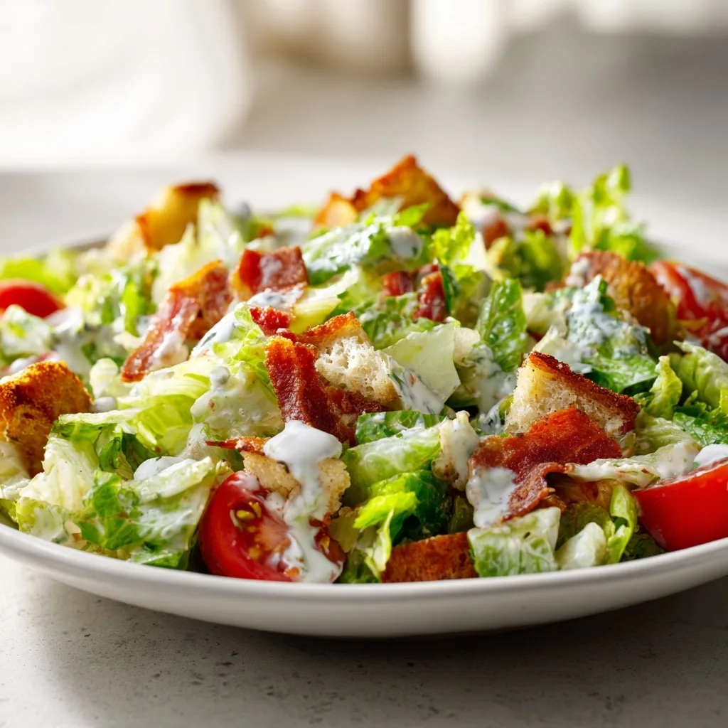BLT Chopped Salad with Ranch for a Low Carb Breakfast